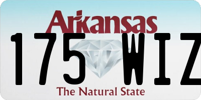 AR license plate 175WIZ