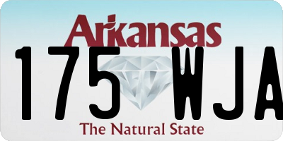 AR license plate 175WJA