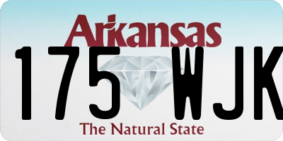 AR license plate 175WJK