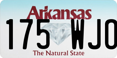 AR license plate 175WJO