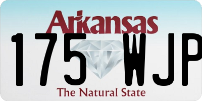 AR license plate 175WJP
