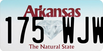 AR license plate 175WJW