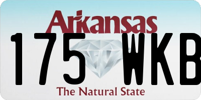 AR license plate 175WKB