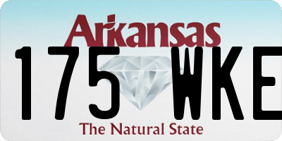 AR license plate 175WKE