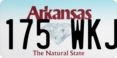 AR license plate 175WKJ