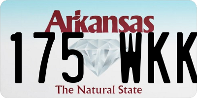 AR license plate 175WKK