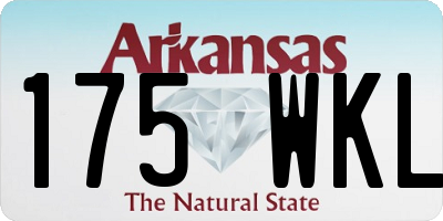 AR license plate 175WKL