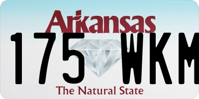 AR license plate 175WKM