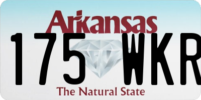 AR license plate 175WKR