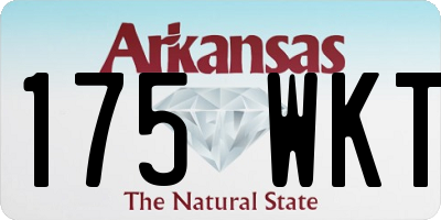 AR license plate 175WKT