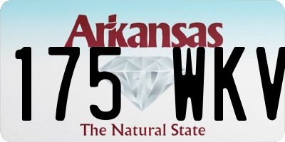 AR license plate 175WKV