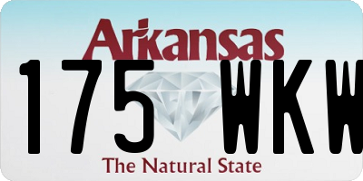 AR license plate 175WKW