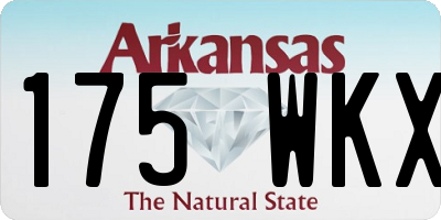 AR license plate 175WKX