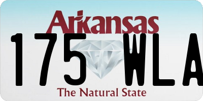 AR license plate 175WLA