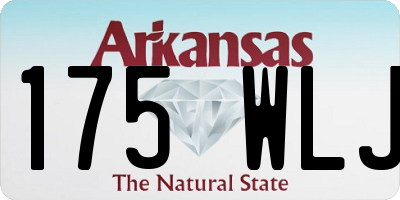 AR license plate 175WLJ