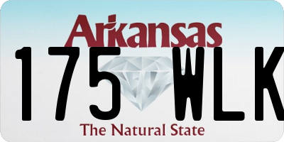 AR license plate 175WLK