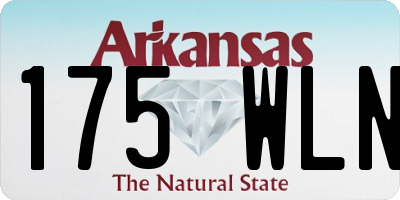 AR license plate 175WLN