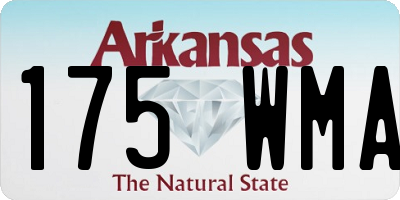 AR license plate 175WMA