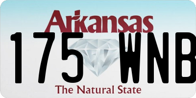 AR license plate 175WNB