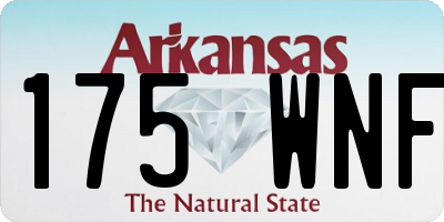 AR license plate 175WNF