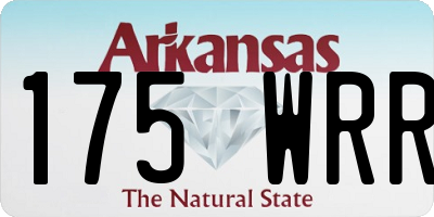 AR license plate 175WRR