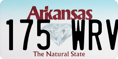 AR license plate 175WRV