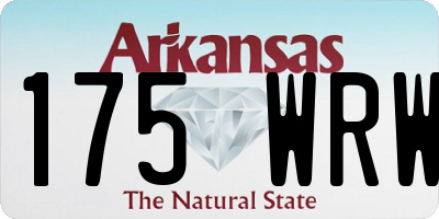 AR license plate 175WRW