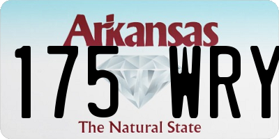 AR license plate 175WRY