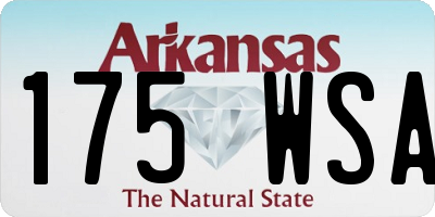 AR license plate 175WSA