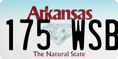 AR license plate 175WSB