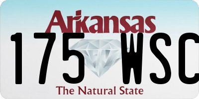 AR license plate 175WSC
