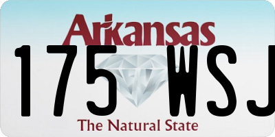 AR license plate 175WSJ