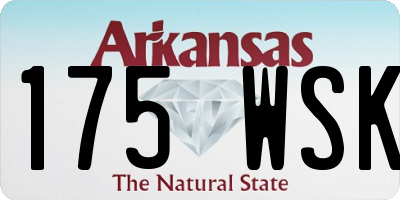 AR license plate 175WSK