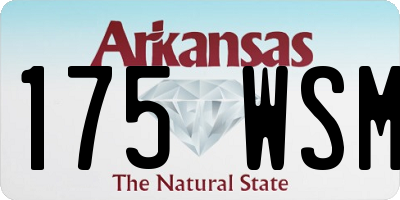 AR license plate 175WSM