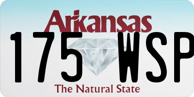 AR license plate 175WSP