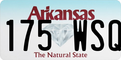 AR license plate 175WSQ