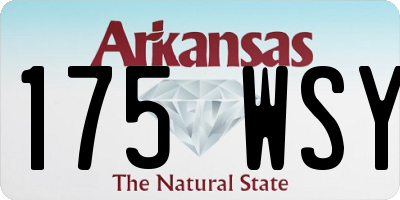 AR license plate 175WSY