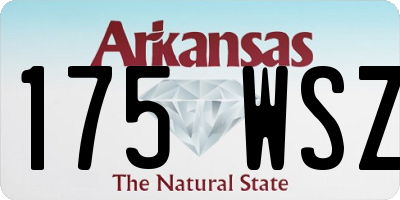 AR license plate 175WSZ