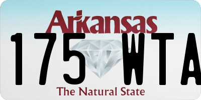 AR license plate 175WTA