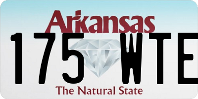 AR license plate 175WTE