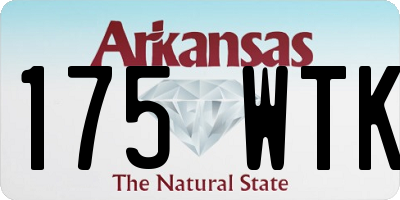 AR license plate 175WTK