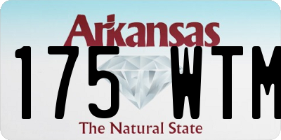 AR license plate 175WTM
