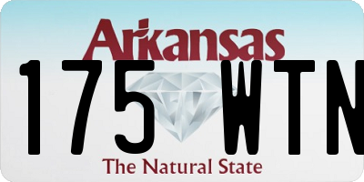 AR license plate 175WTN