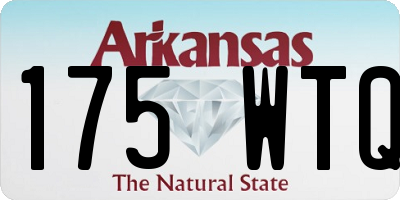 AR license plate 175WTQ