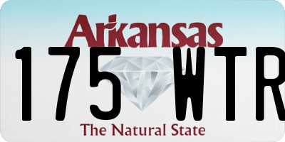 AR license plate 175WTR