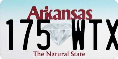 AR license plate 175WTX