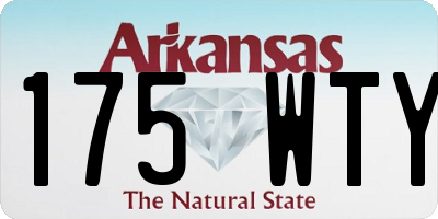 AR license plate 175WTY