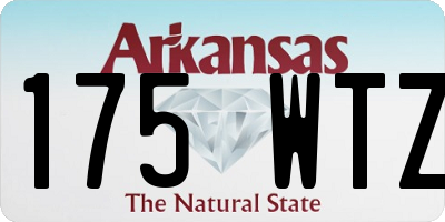 AR license plate 175WTZ