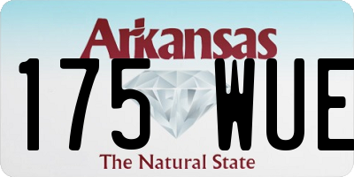 AR license plate 175WUE