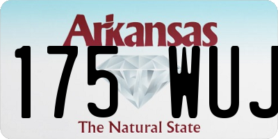 AR license plate 175WUJ